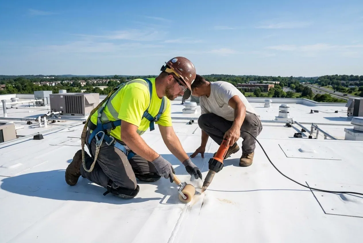 Commercial Roof Coating Restoration in Allen, TX